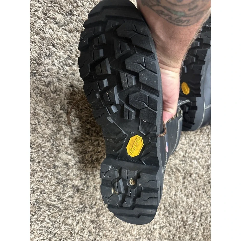 Danner Quarry USA‎ Gore-Tex Work Boots Men's 9.5 Black Vibram EH Safety Made USA